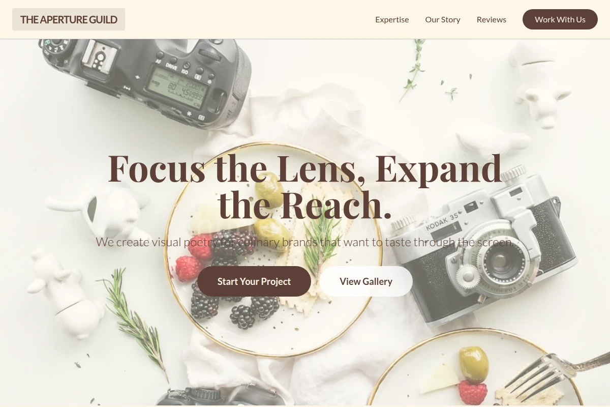 Tripod Food Photography