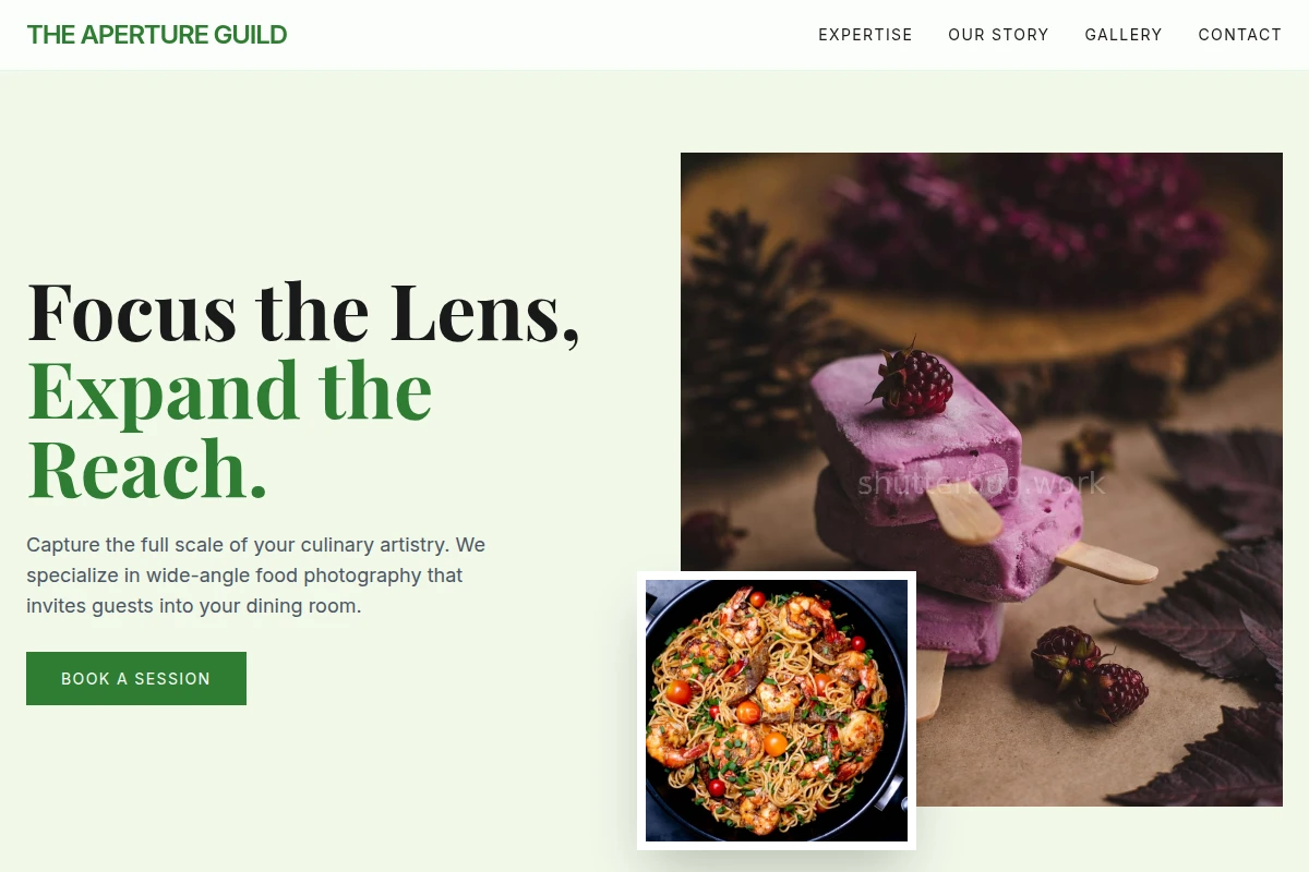 Wide-angle Food Photography