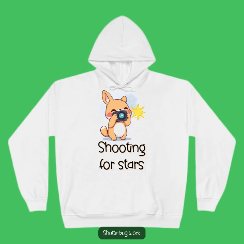 Funny Animal Stargazer Hoodie - Cozy Cosmic Photographer's Sweatshirt
