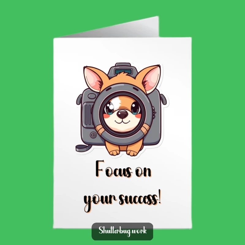 Free Printable Congrats Card: Curious Animal Photographer, Funny Downloadable Success Gift