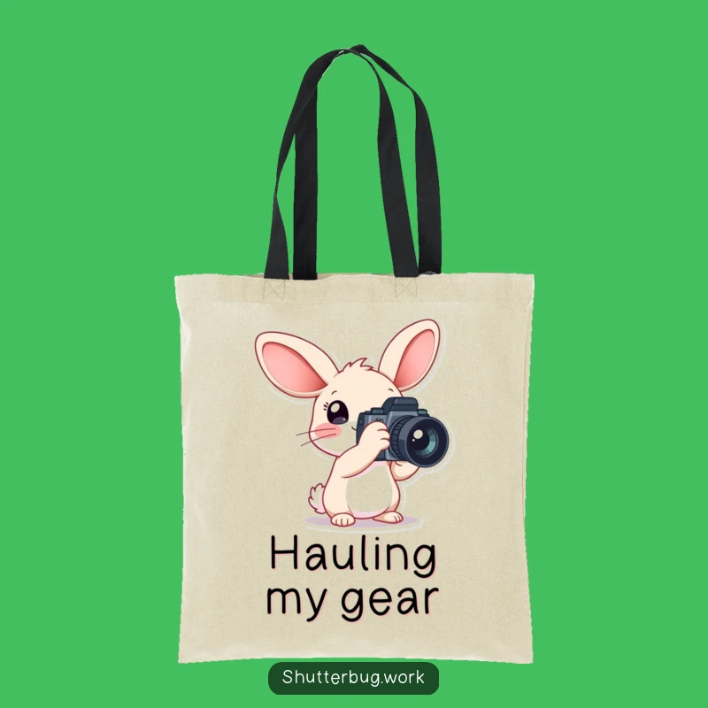 Funny Big Ears Rabbit Tote Bag: Carry Your Camera in Style