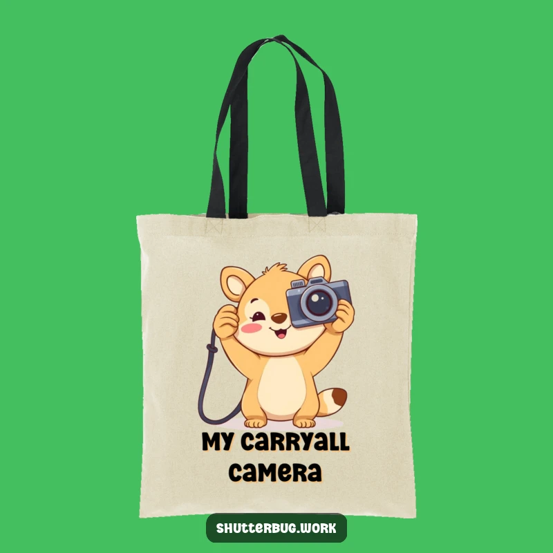 Funny Joyful Animal Tote Bag - Spacious Carryall for Camera Enthusiasts